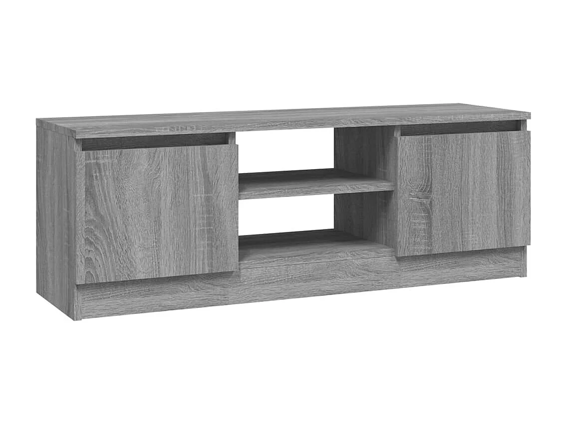 Tv-meubel met deur 102x30x36 cm grijs sonoma eikenkleurig