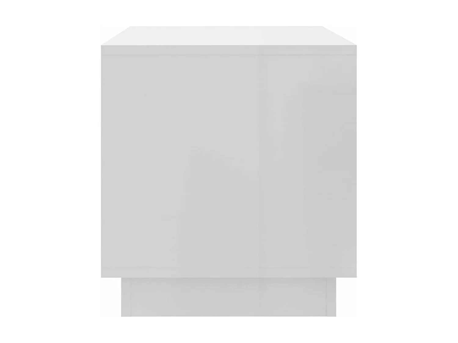 Meuble TV Blanc brillant 70x41x44 cm Aggloméré