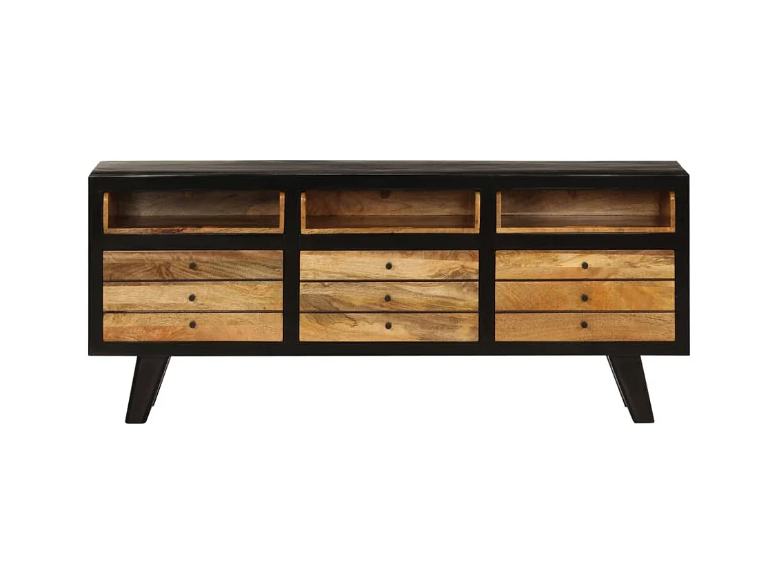 Meuble TV Bois de manguier massif 120 x 30 x 50 cm
