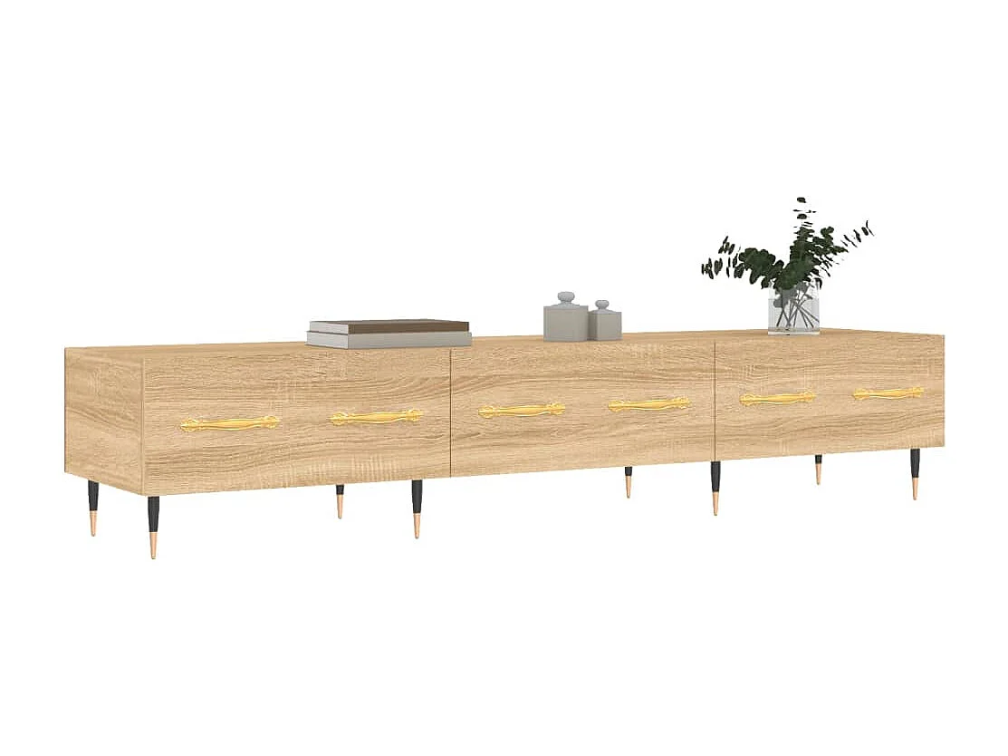 Mueble de TV madera de ingeniería roble Sonoma 150x36x30 cm