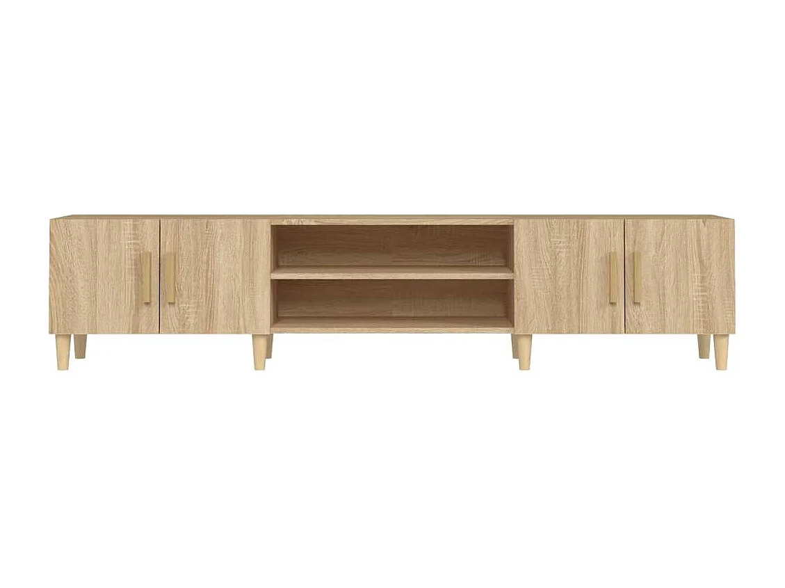 Tv-meubel 180x31,5x40 cm bewerkt hout sonoma eikenkleurig