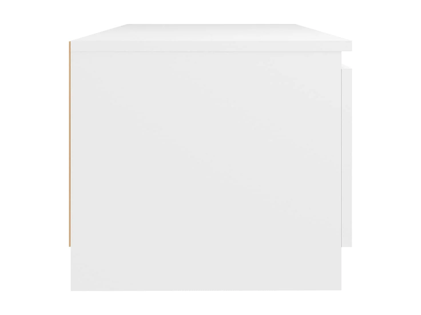 Meuble TV avec lumières LED blanc 140x40x35,5 cm