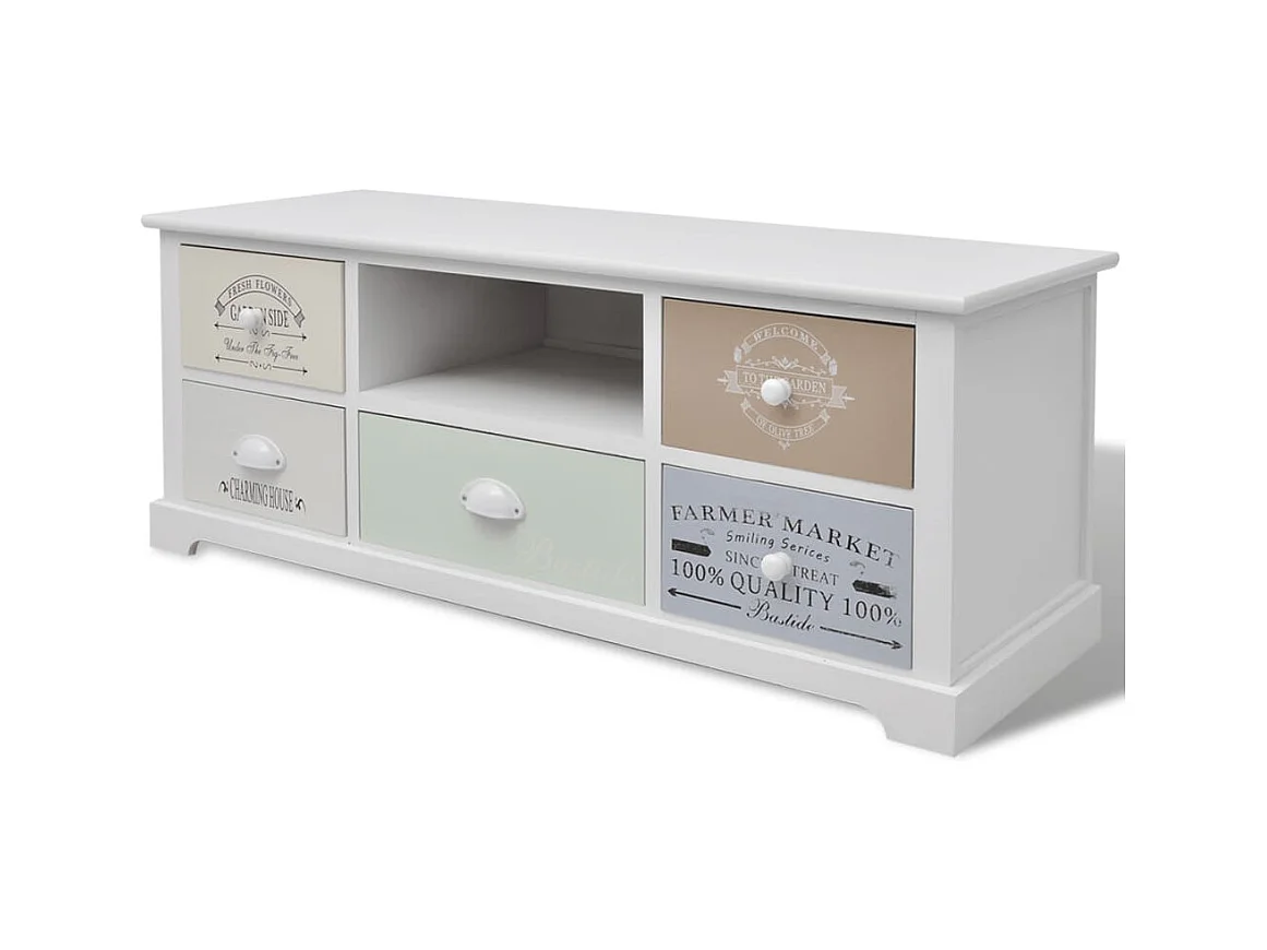 Mueble para la TV de estilo francés de madera