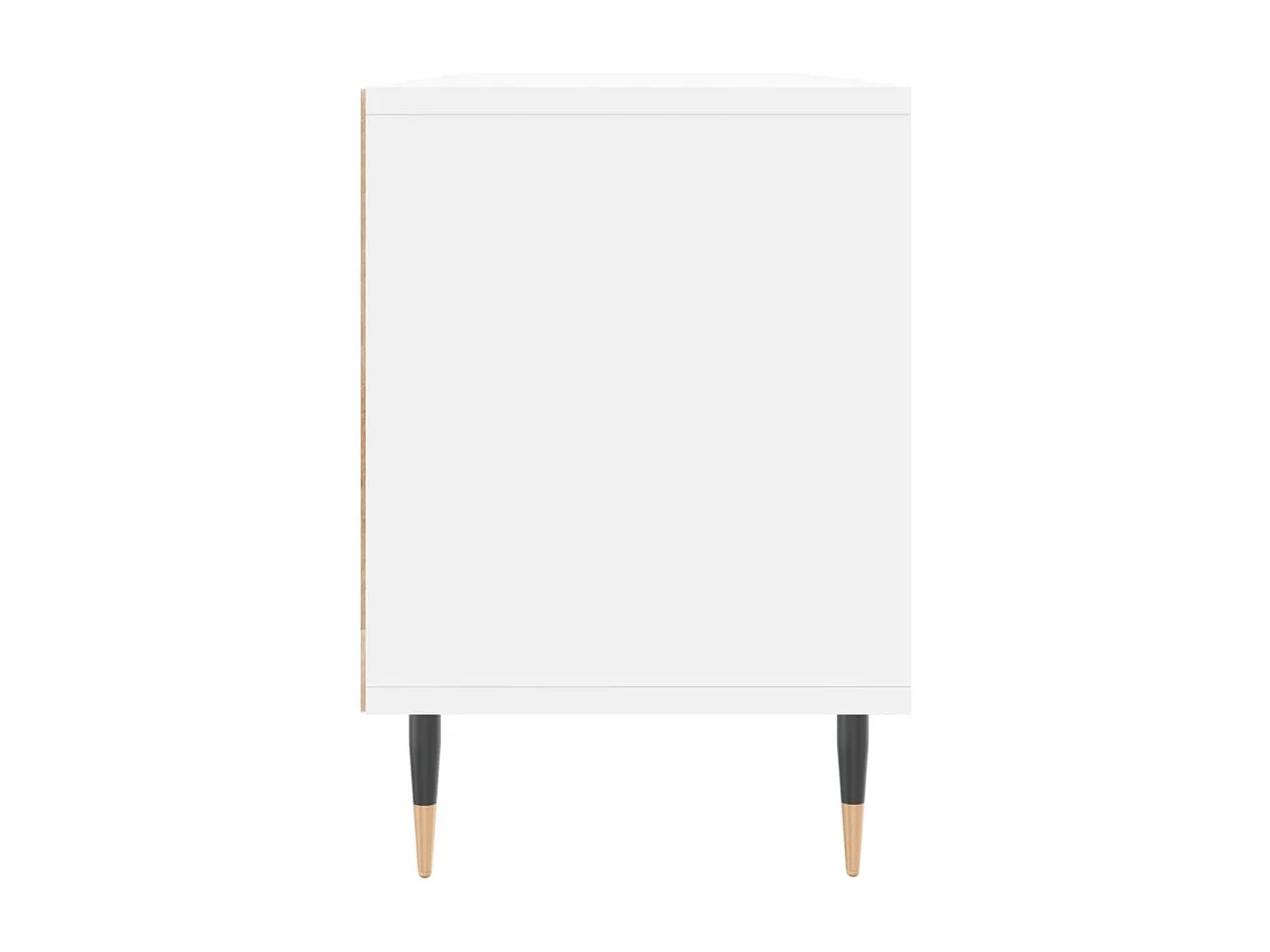 Meuble TV blanc 150x30x44,5 cm bois d'ingénierie
