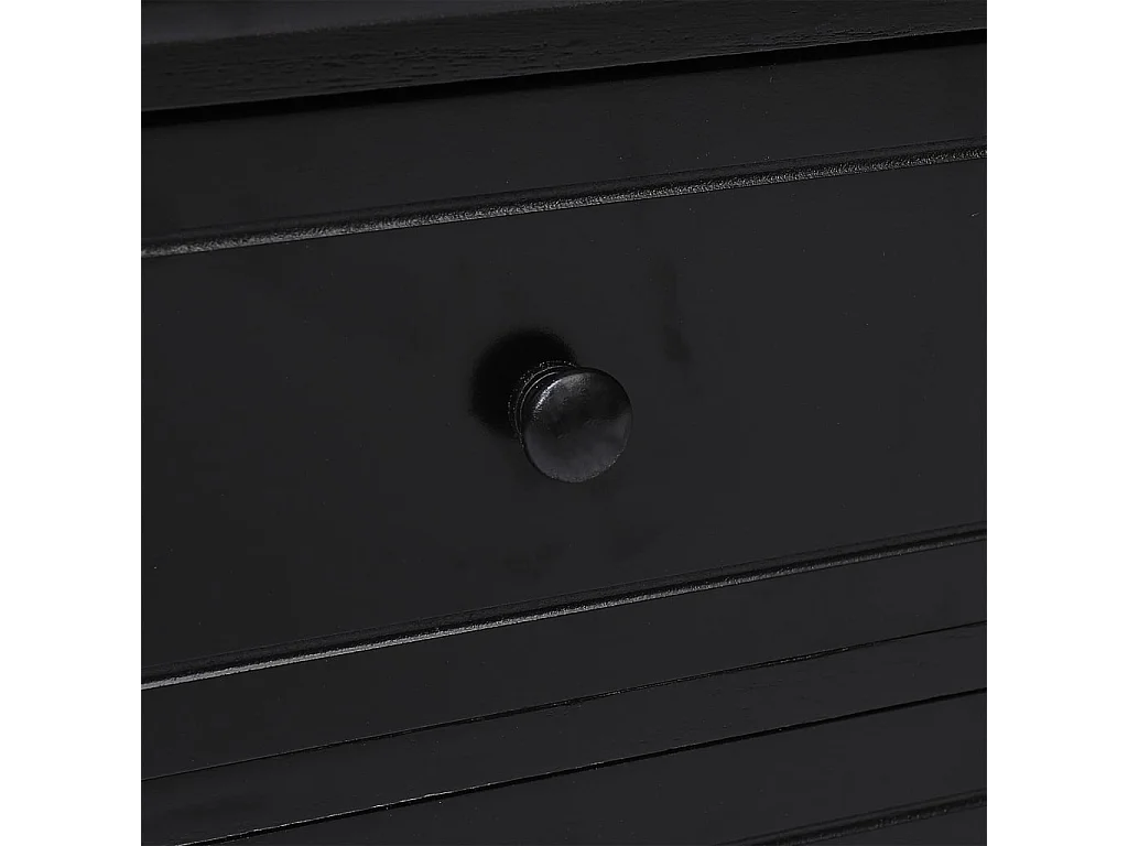 Tv-meubel 108x30x40 cm massief paulowniahout zwart