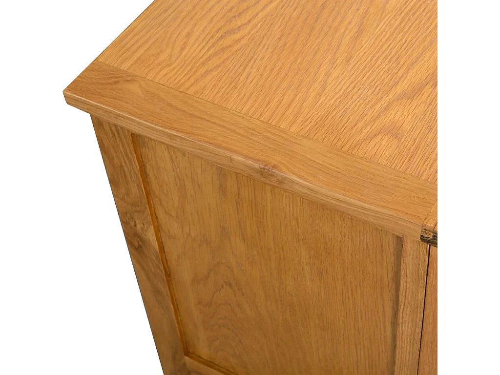 Mueble para el televisor de madera maciza de roble 90x35x48 cm