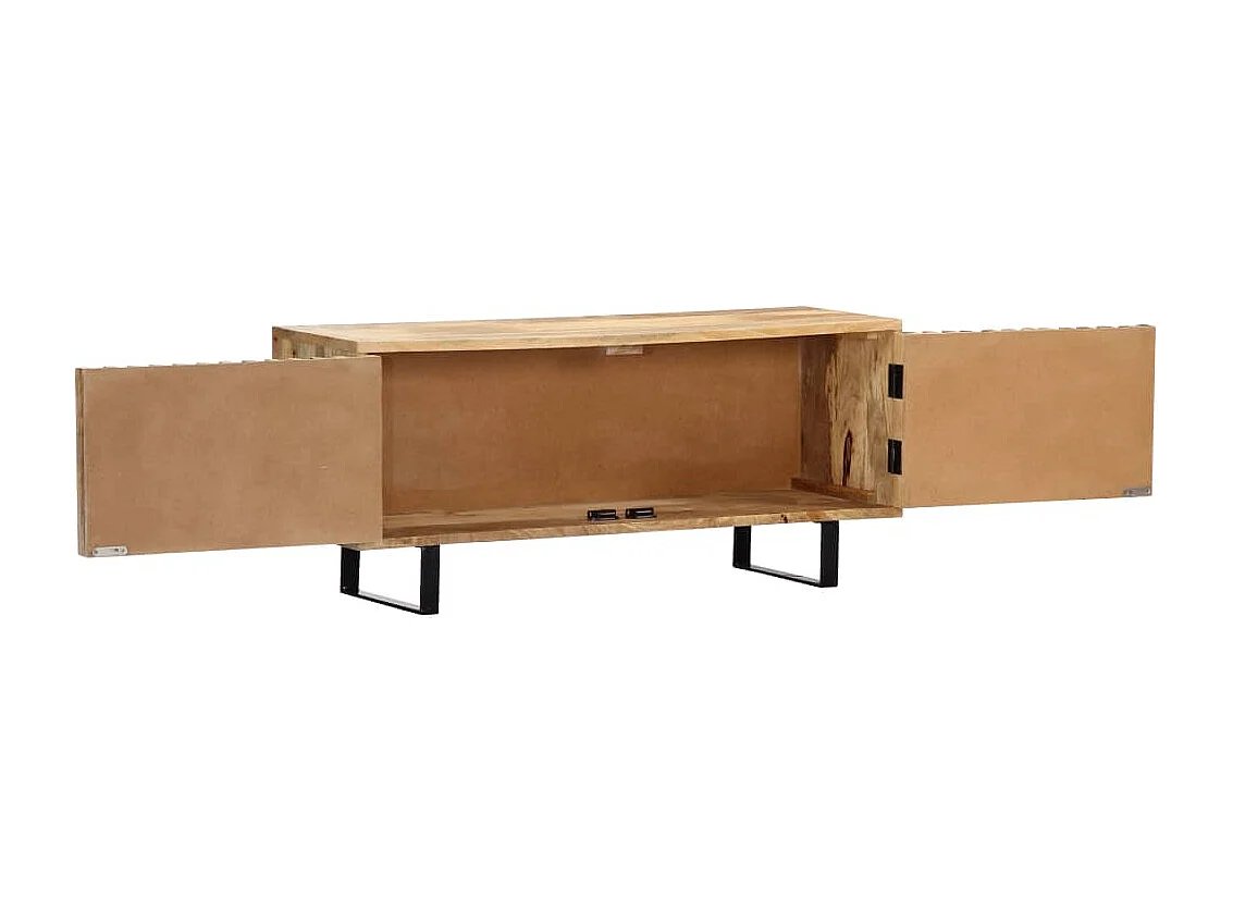 Mueble para la TV madera maciza de mango 90x30x40 cm