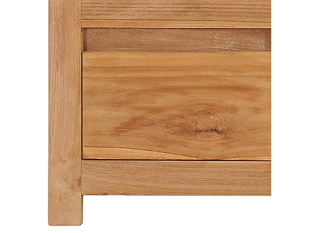Mueble de TV de madera de teca maciza 135x30x35 cm