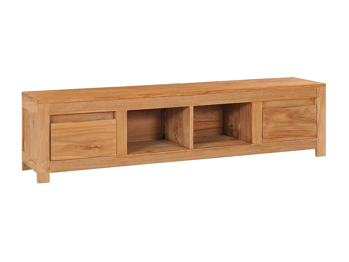 Meuble TV 135x30x35 cm Bois de teck massif