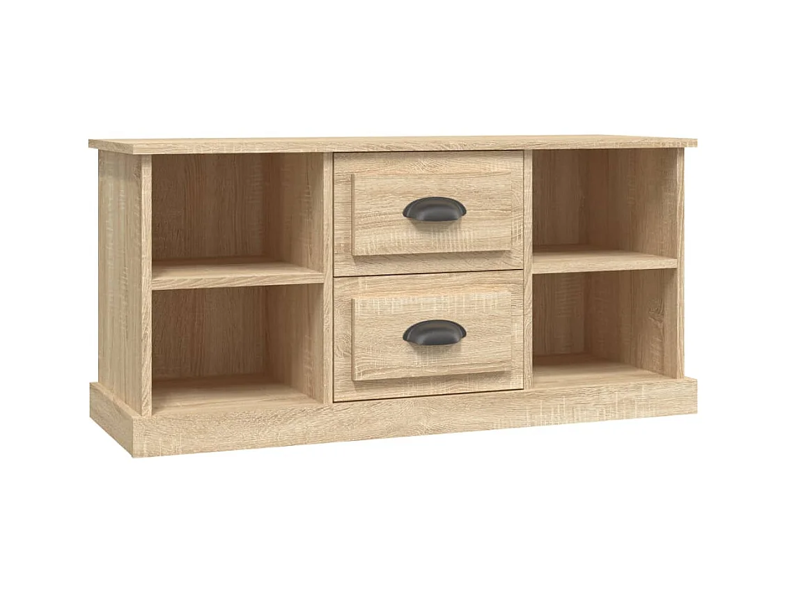 Meuble TV chêne sonoma 99,5x35,5x48 cm bois d'ingénierie
