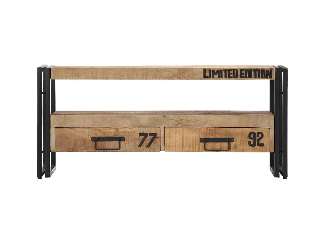 Meuble TV 100x30x45 cm Bois de manguier massif