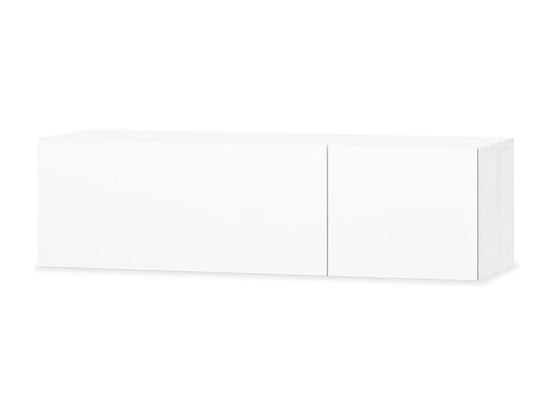 Meuble TV Aggloméré 120x40x34 cm Blanc brillant