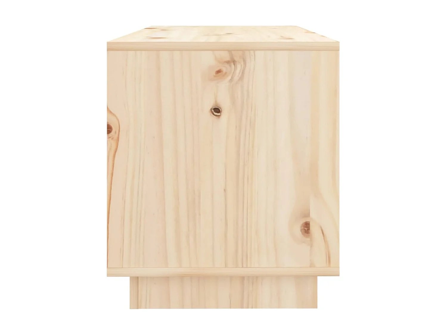 Mueble de TV de madera maciza de pino 74x34x40 cm