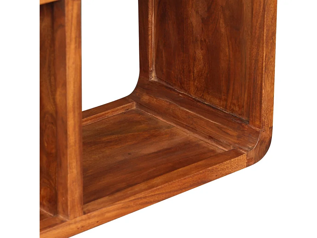 Meuble TV Bois massif avec finition miel 120 x 30 x 40 cm