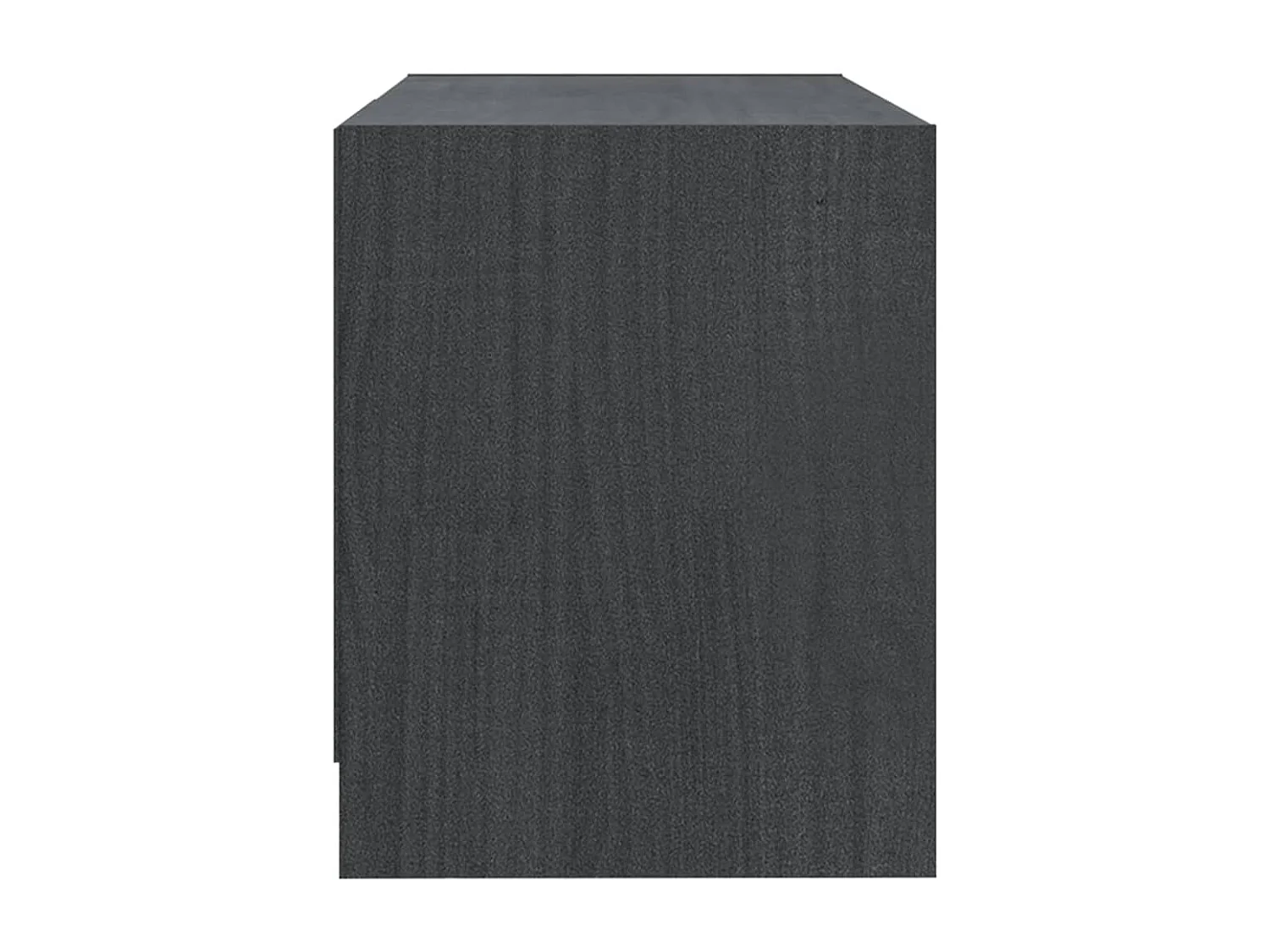 Meuble TV Gris 80x31x39 cm Bois de pin massif