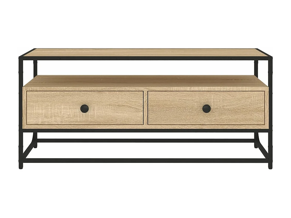 Meuble TV chêne sonoma 100x35x45 cm bois d'ingénierie