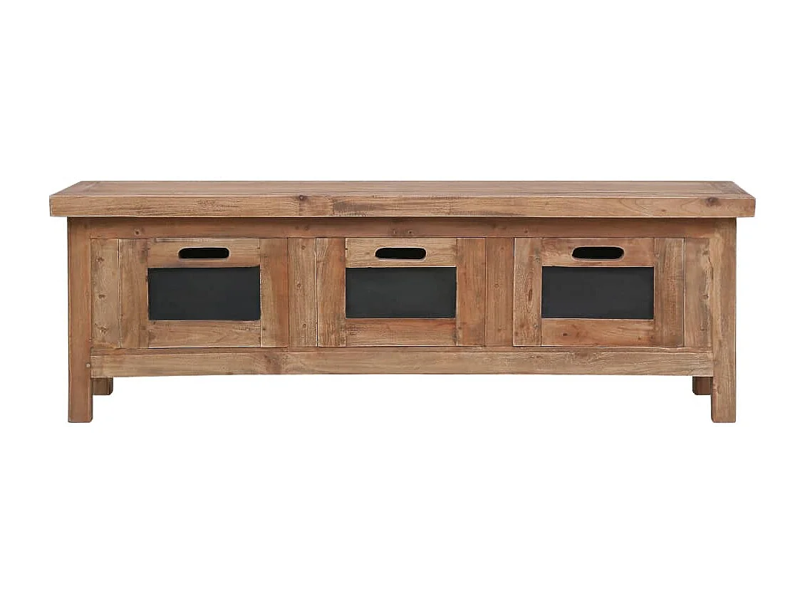 Meuble TV avec 3 tiroirs 120x30x40 cm Bois d'acajou massif