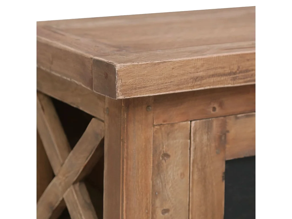 Meuble TV avec 3 tiroirs 120x30x40 cm Bois d'acajou massif