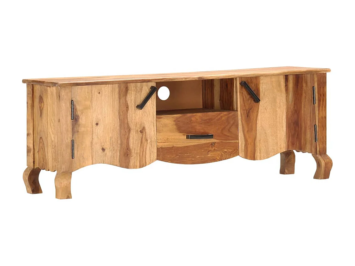 Tv-meubel 115x30x42 cm massief acaciahout