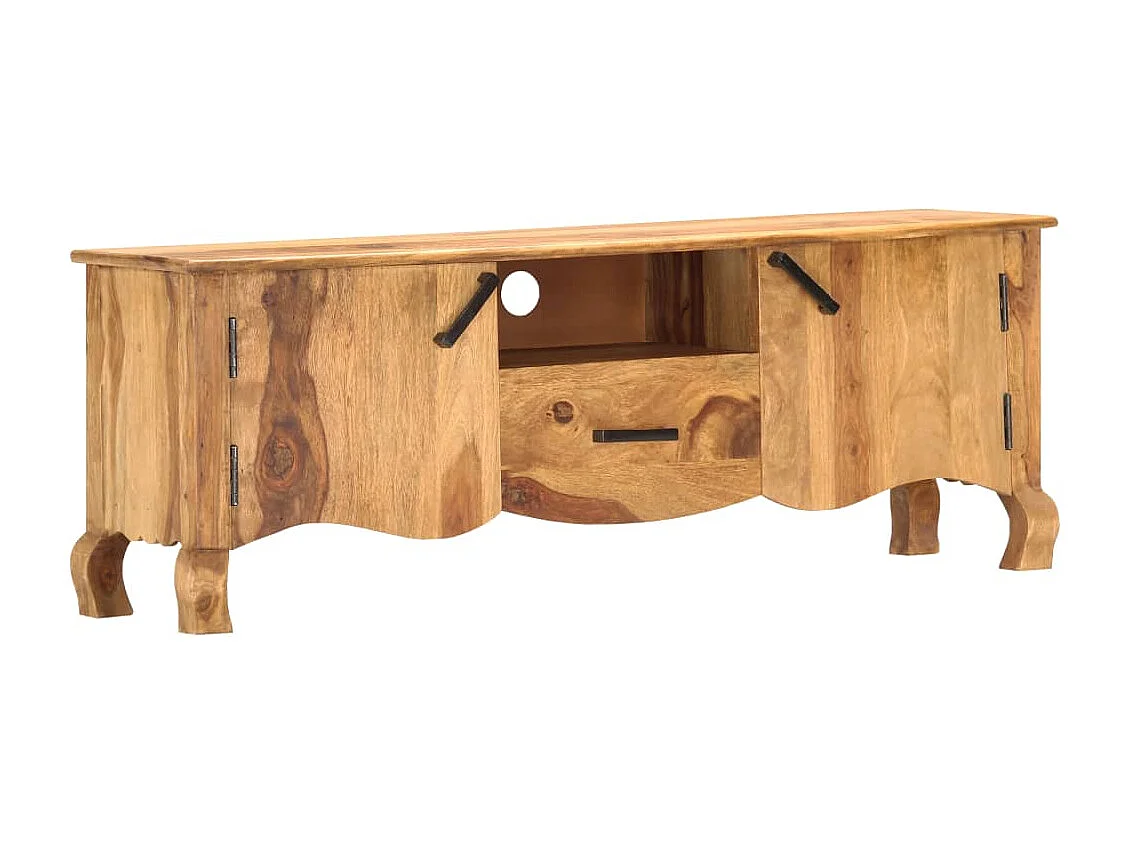 Tv-meubel 115x30x42 cm massief acaciahout