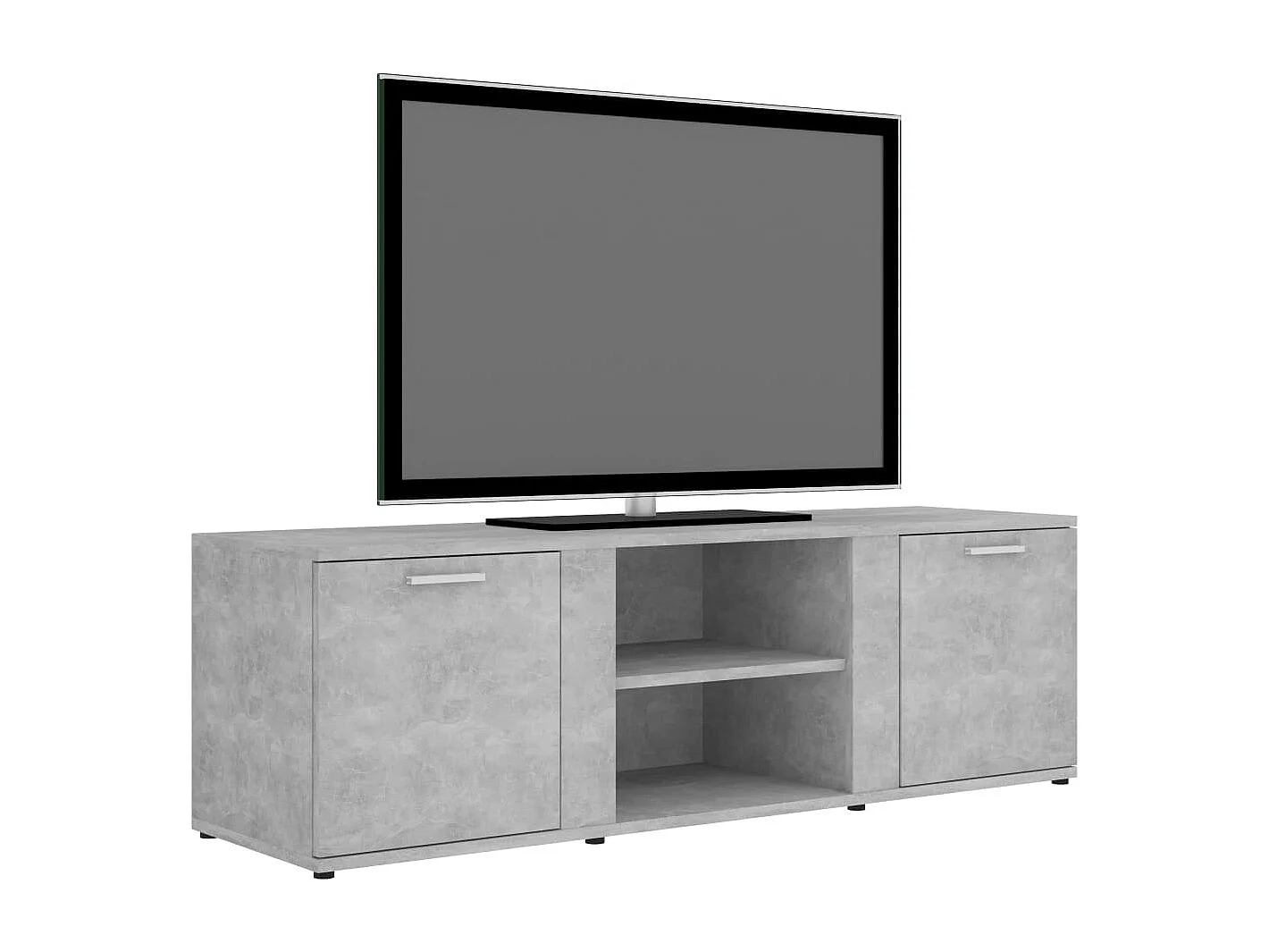 Meuble TV Gris béton 120x34x37 cm Aggloméré