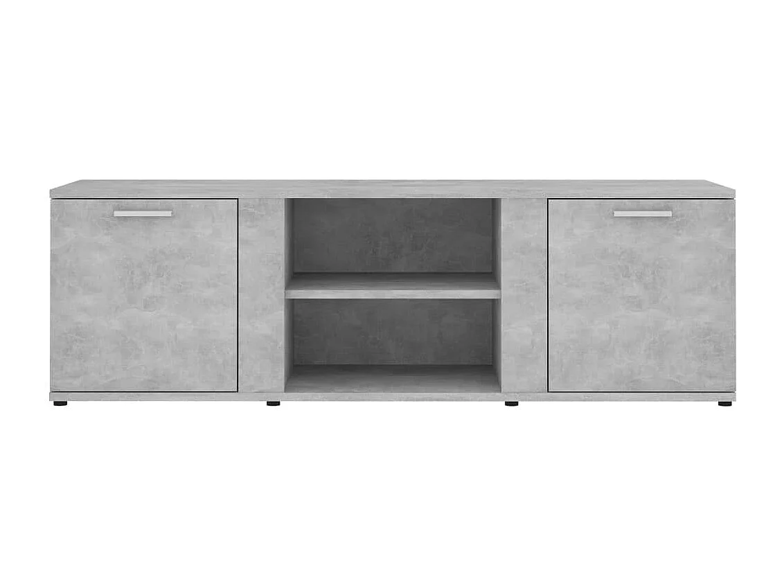 Meuble TV Gris béton 120x34x37 cm Aggloméré