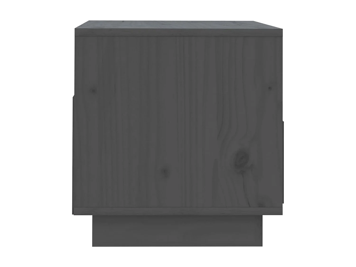 Meuble TV Gris 60x35x37 cm Bois de pin massif