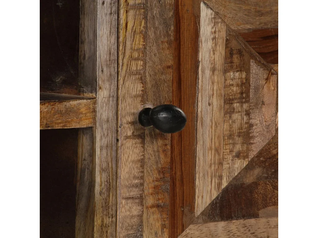 Mueble para TV de madera maciza de mango 118x30x40 cm