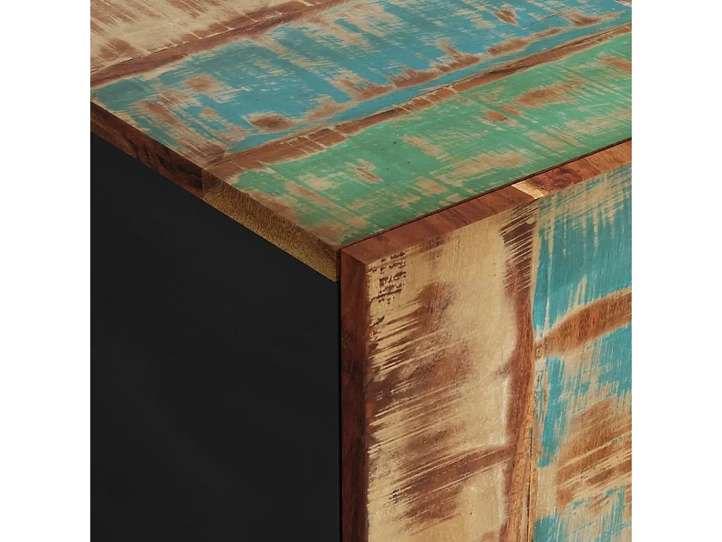 Mueble TV madera reciclada y madera contrachapada 105x33,5x46cm