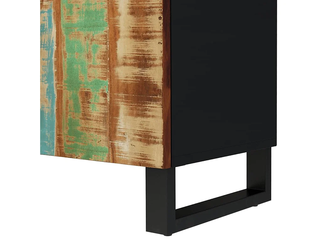 Mueble TV madera reciclada y madera contrachapada 105x33,5x46cm