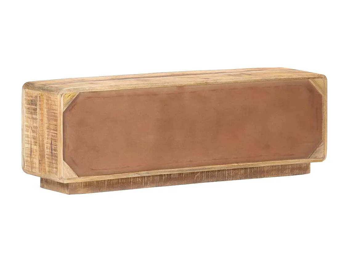 Móvel de TV 120x30x40 cm madeira de mangueira áspera