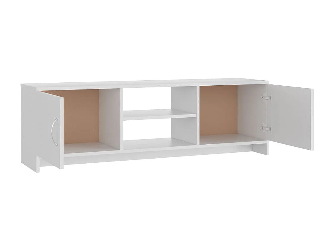 Meuble TV Blanc 120 x 30 x 37,5 cm Bois d'ingénierie