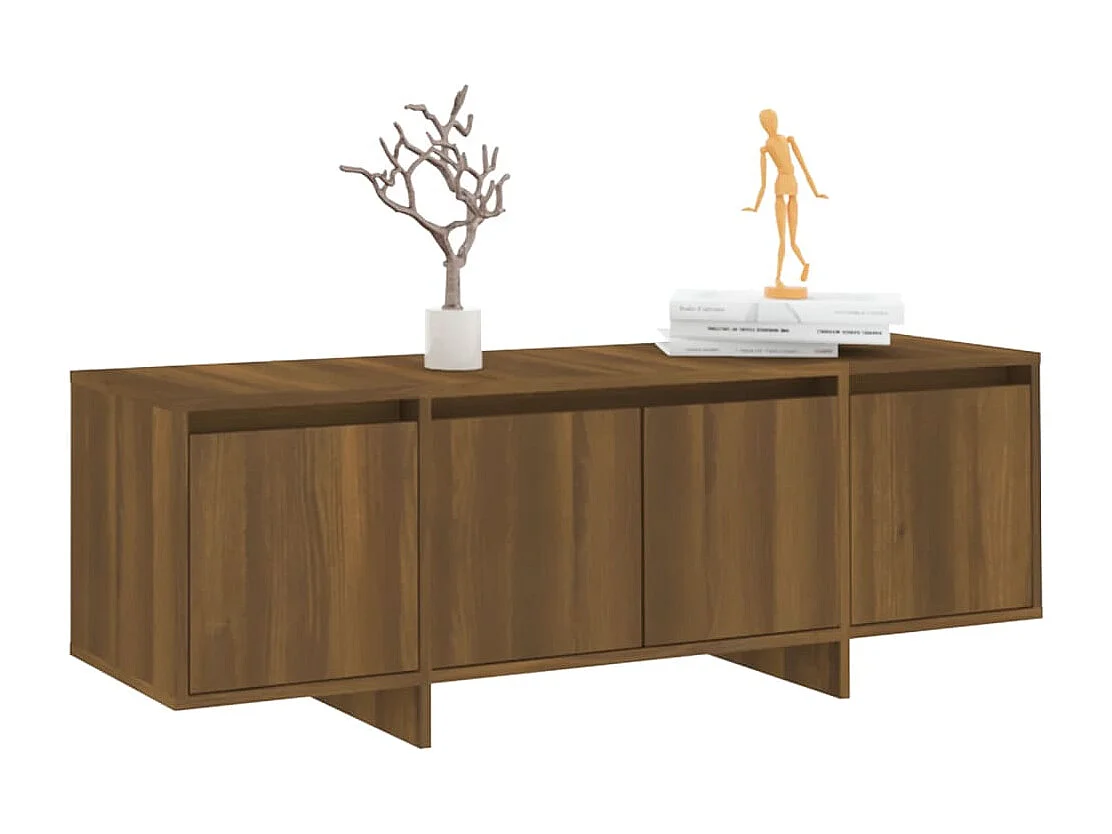 Meuble TV Chêne marron 120x30x40,5 cm Aggloméré