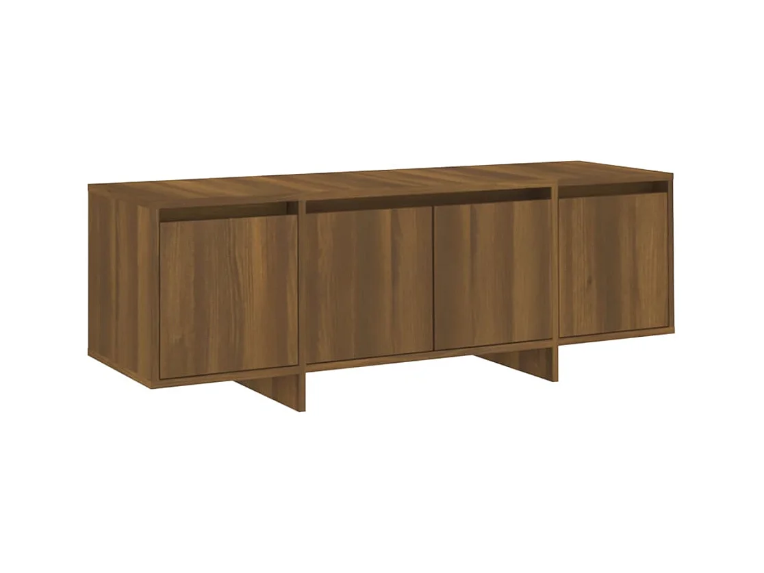 Meuble TV Chêne marron 120x30x40,5 cm Aggloméré