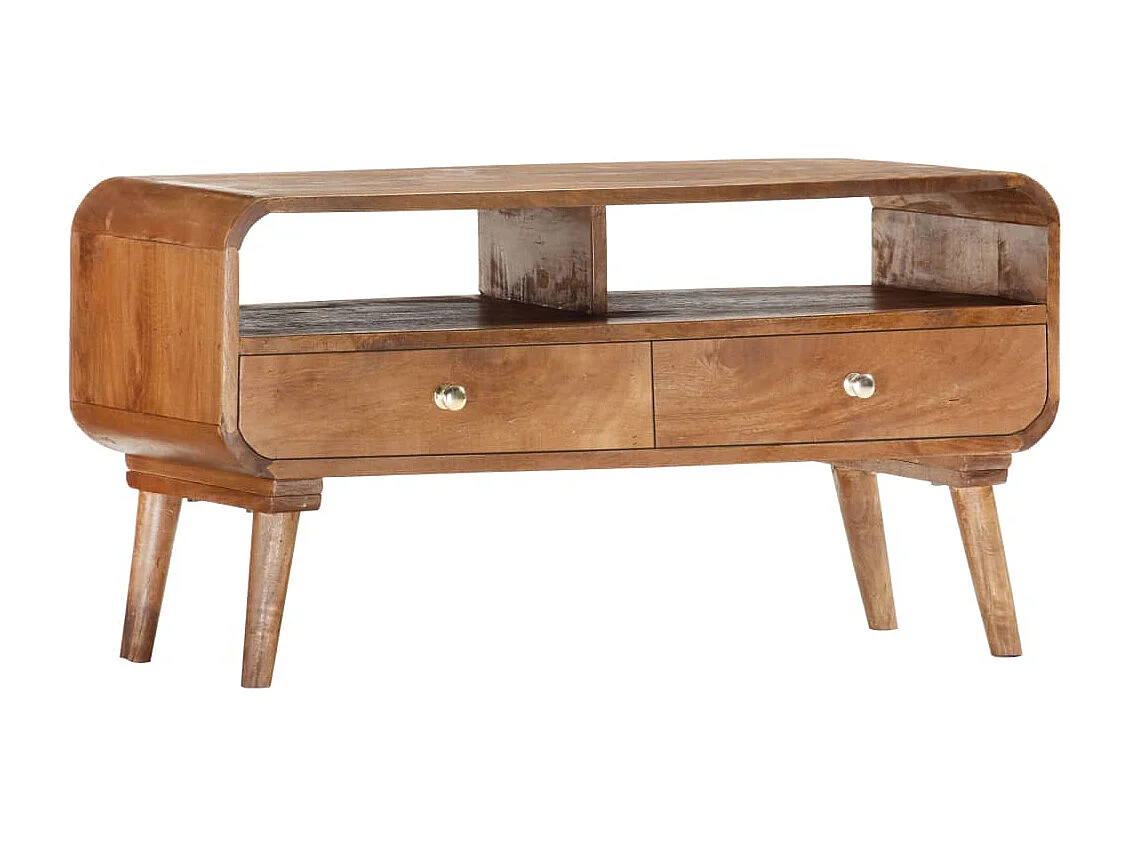 Tv-meubel 90x30x47 cm massief mangohout