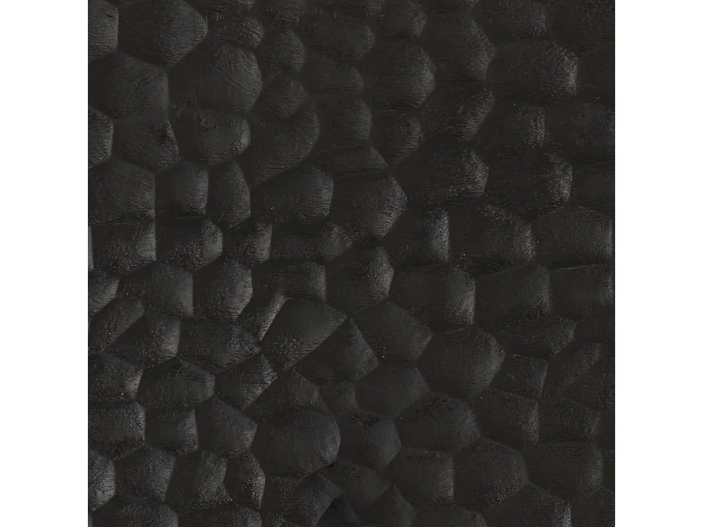 Tv-meubel 80x33x46 cm massief mangohout zwart