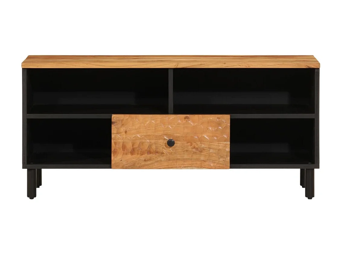 Meuble TV 100x33x46 cm bois d'acacia solide