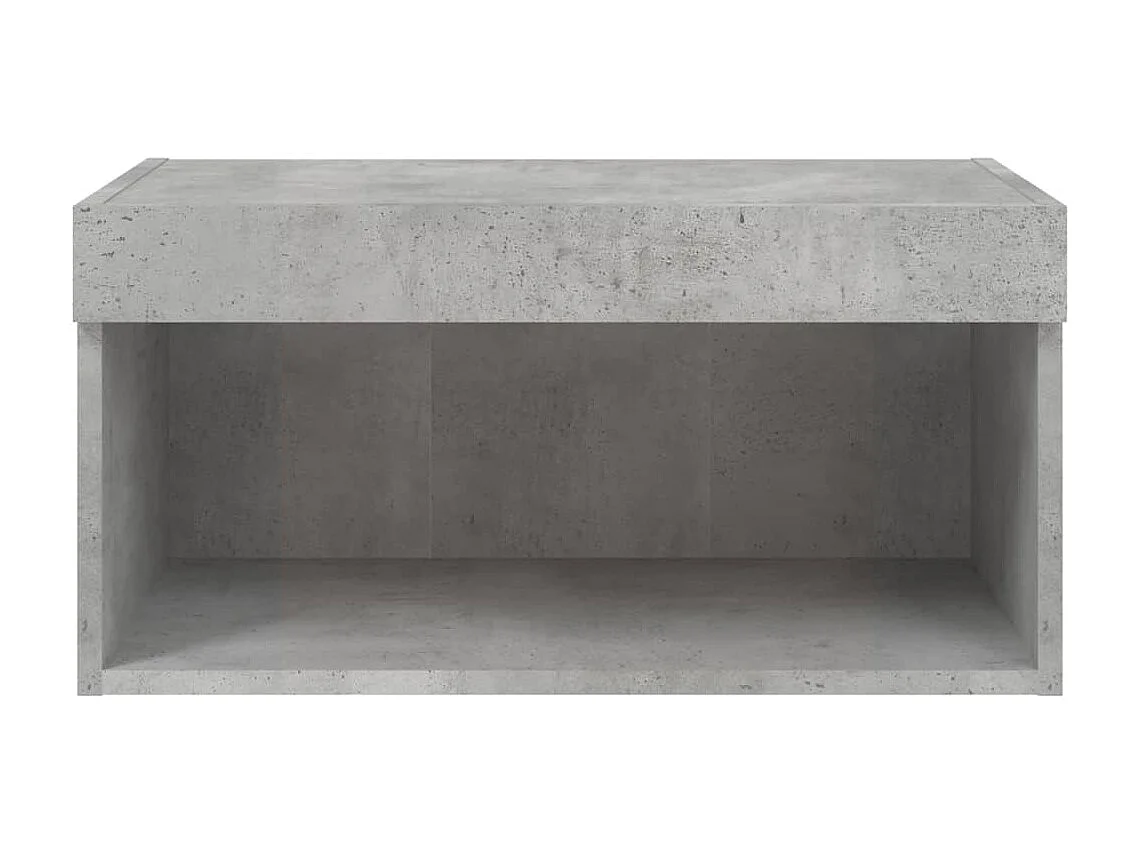Mueble para TV con luces LED gris hormigón 60x30x30 cm
