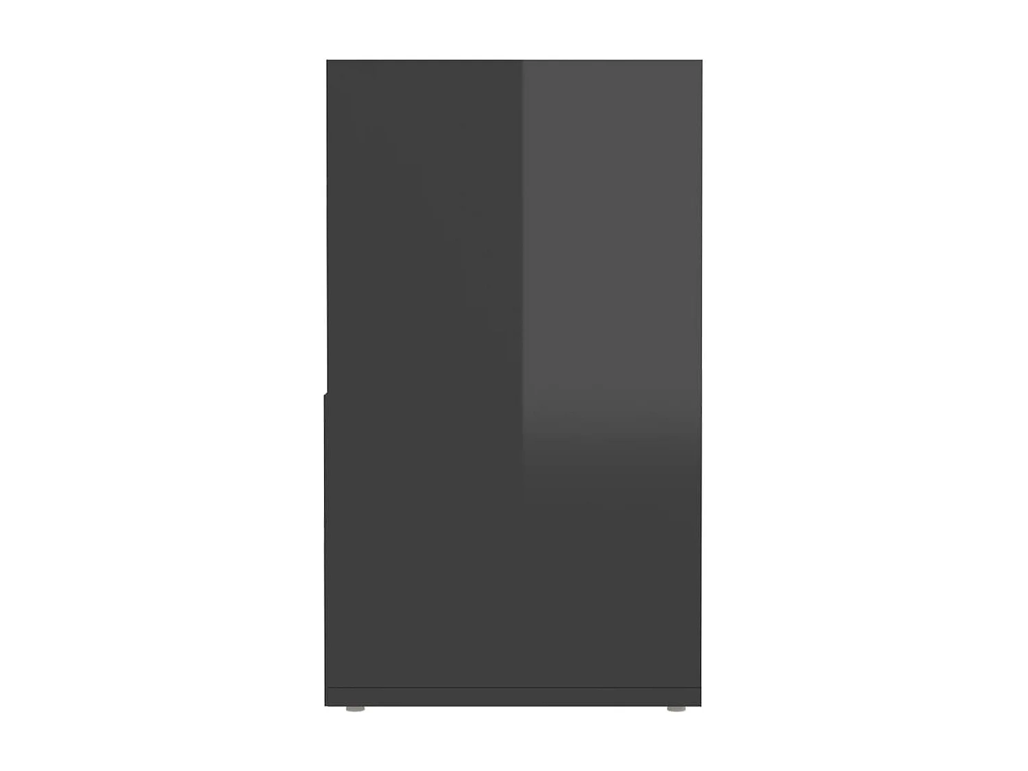 Meuble TV Gris brillant 149x30x52 cm Aggloméré