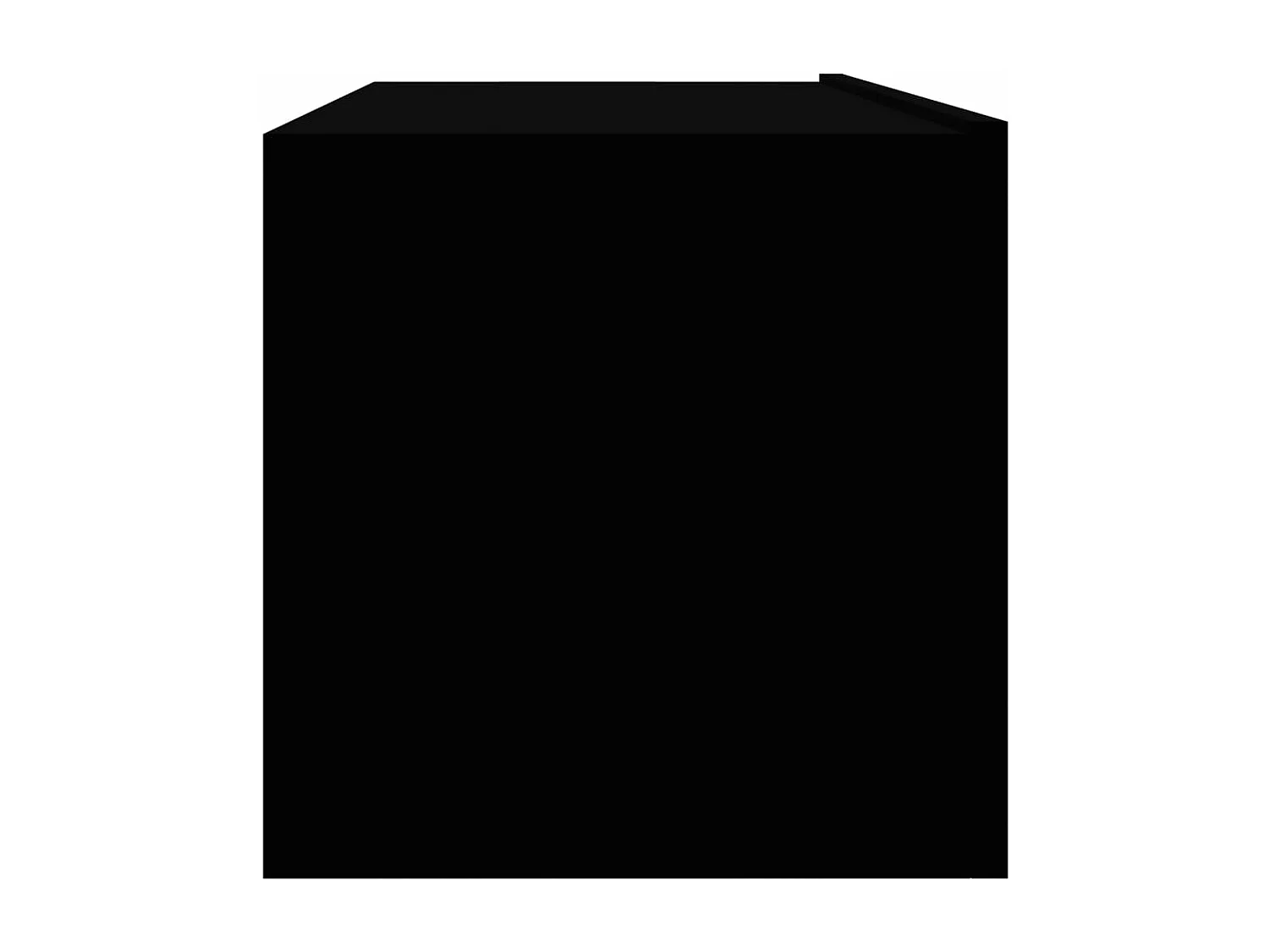 Meuble TV Noir 100x30x30 cm Aggloméré