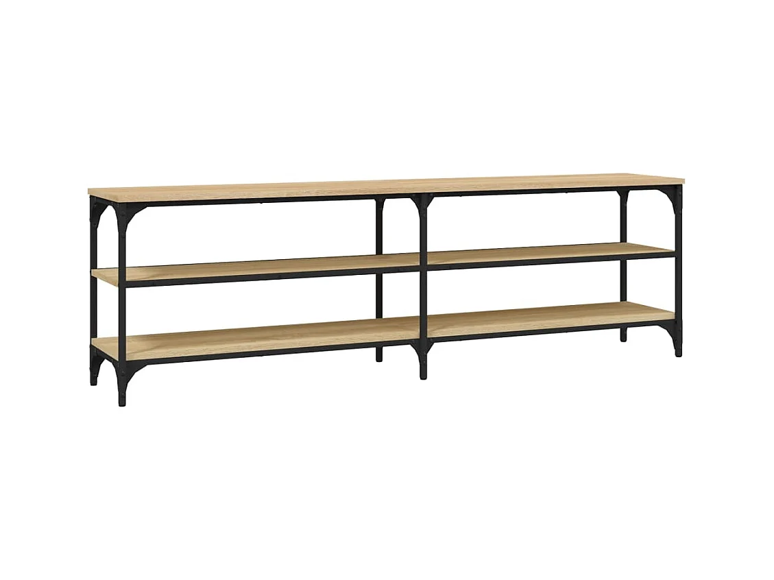 Mueble de TV madera contrachapada roble Sonoma 160x30x50 cm
