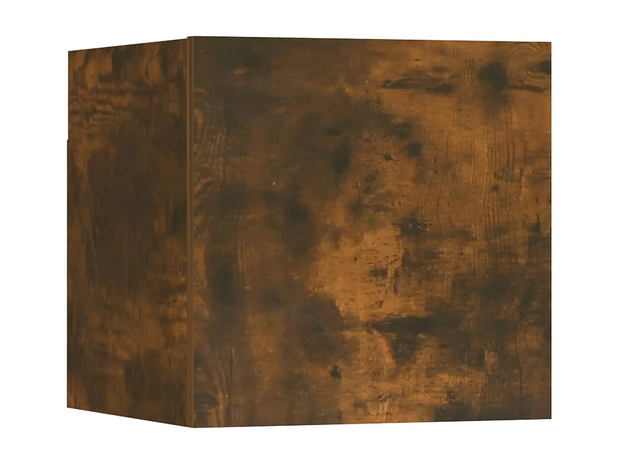 Mueble de pared para TV madera contrachapada roble ahumado