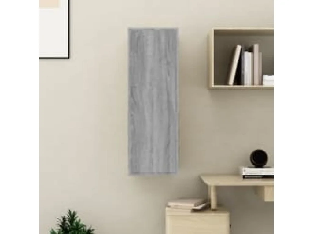Meuble TV Sonoma gris 30,5x30x90 cm Bois d'ingénierie