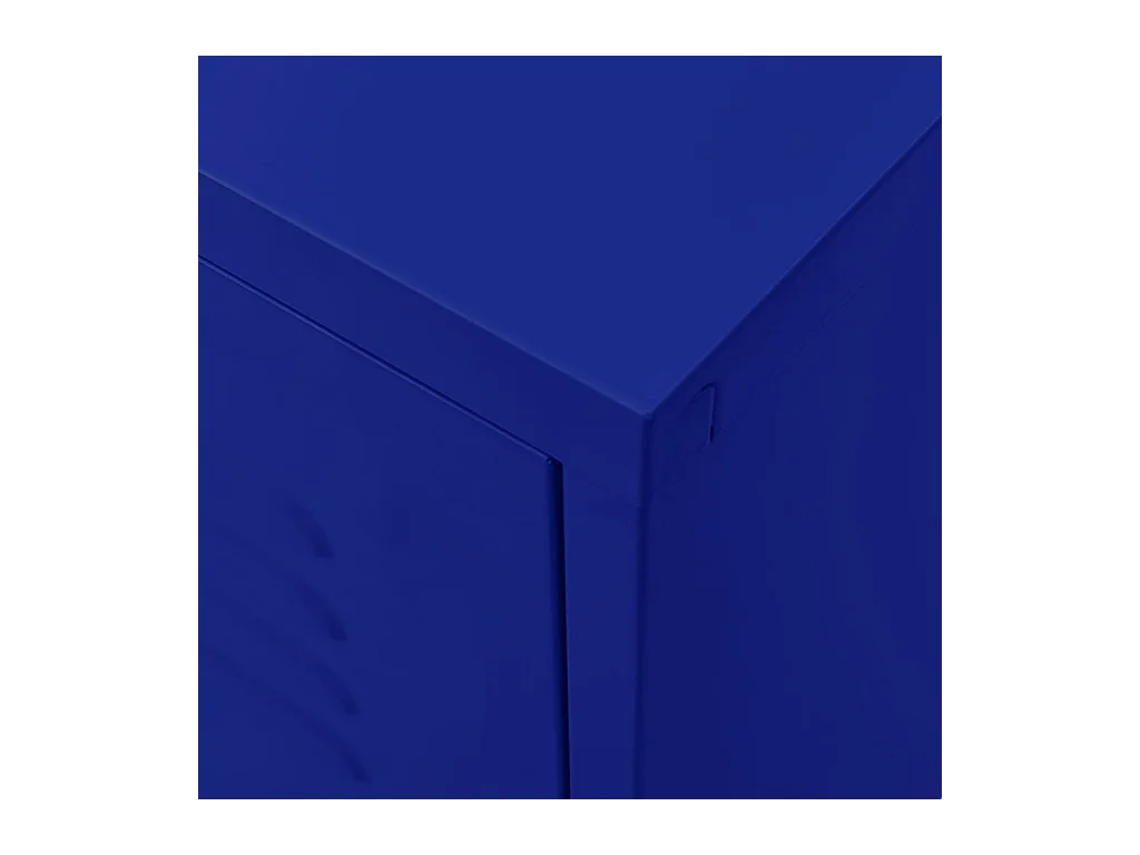 Meuble TV Bleu marine 105x35x50 cm Acier