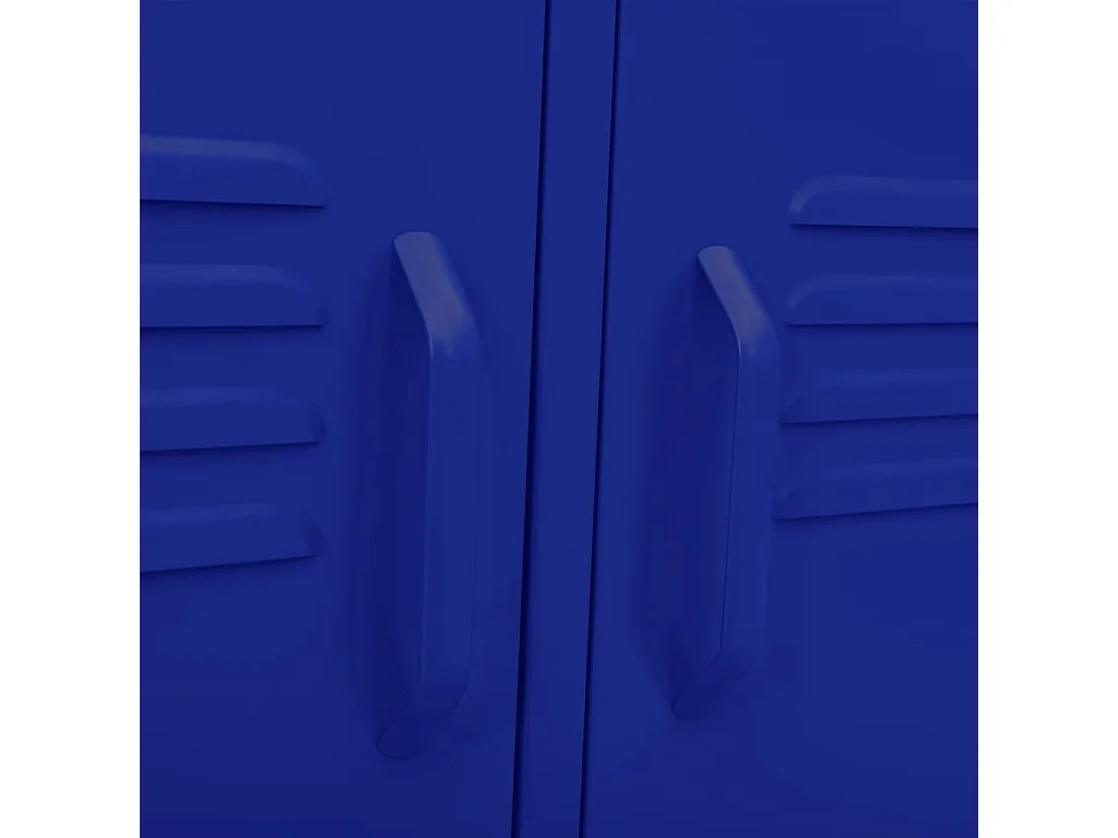 Meuble TV Bleu marine 105x35x50 cm Acier