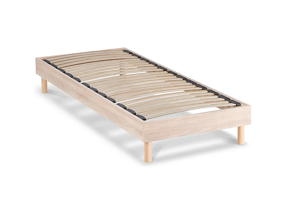 Sommier à lattes en KIT- Bois - Couleur naturelle 90x200 CM