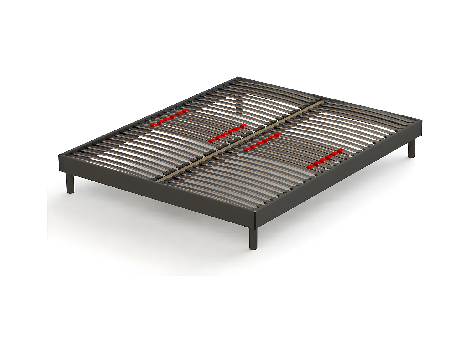 Sommier Prodige avec curseurs réglables – Gris Anthracite - 140x200 cm