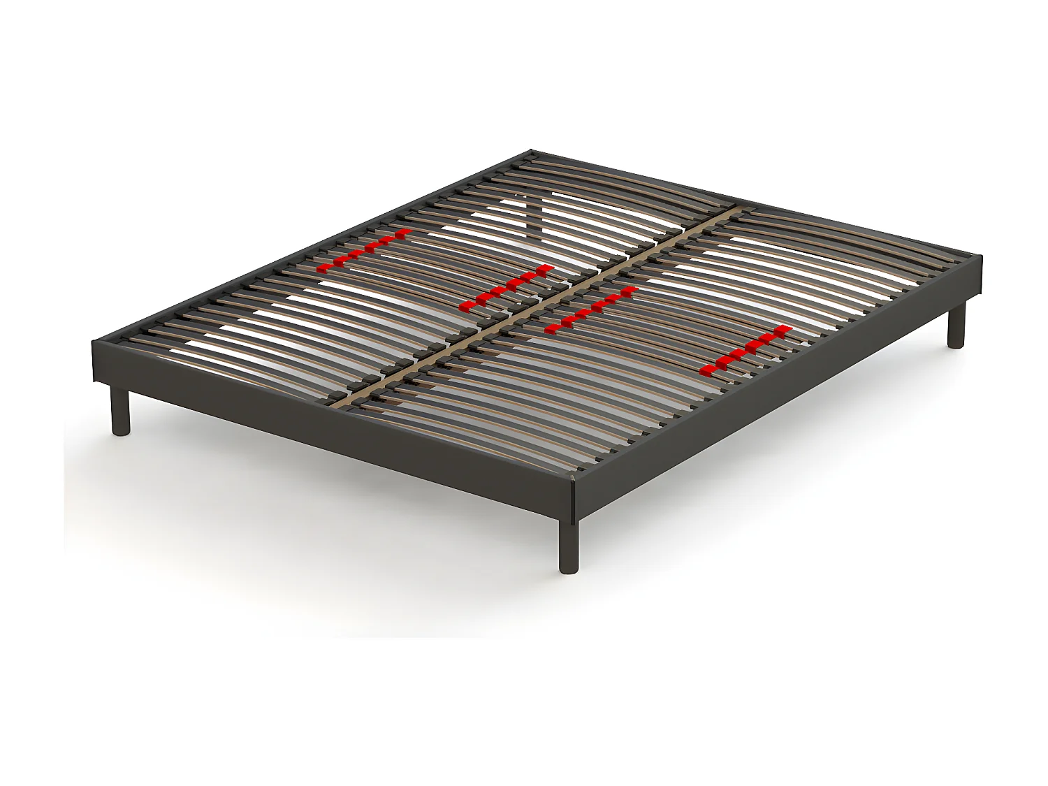 Sommier Prodige avec curseurs réglables – Gris Anthracite - 140x200 cm