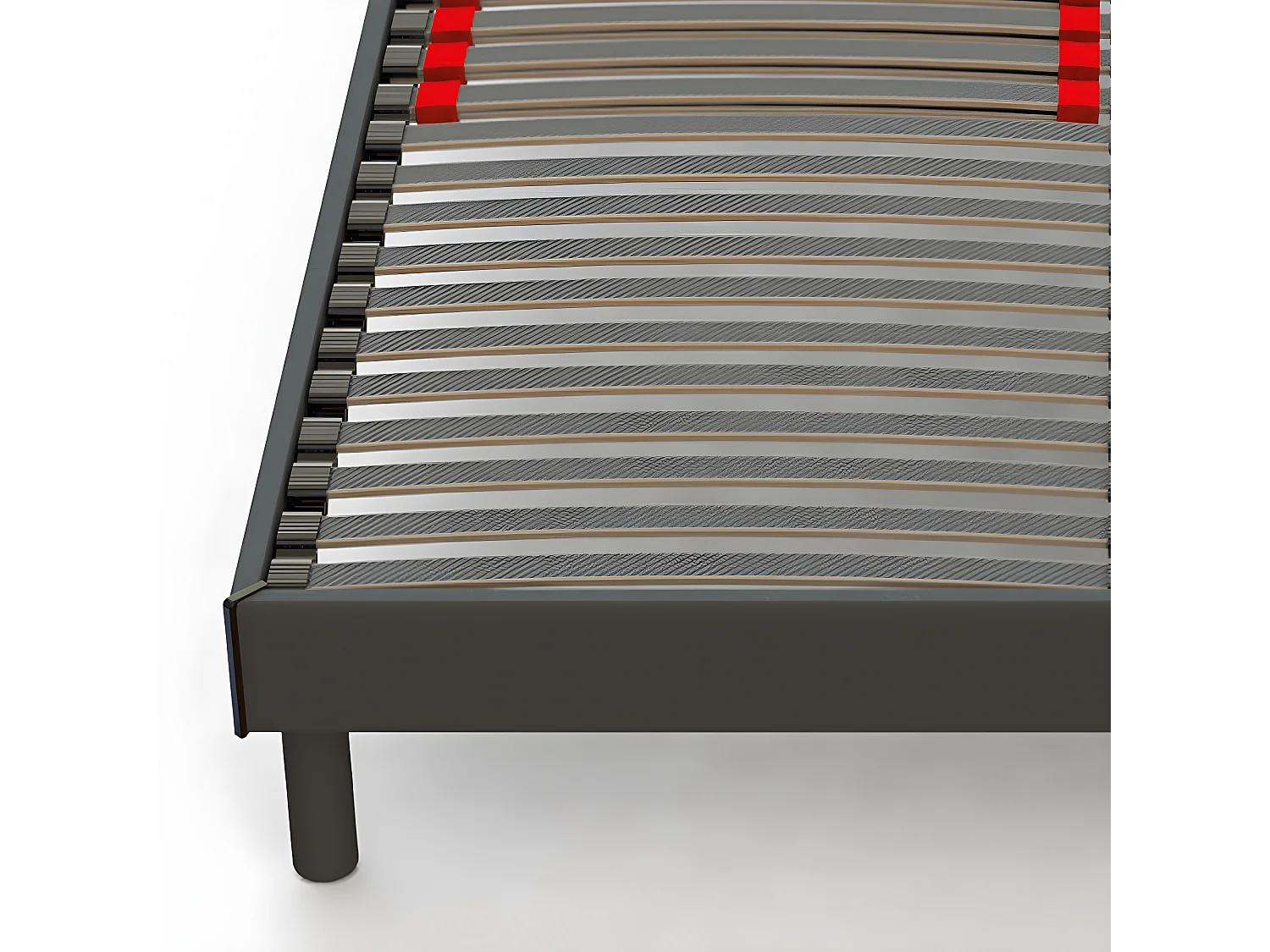 Sommier Prodige avec curseurs réglables – Gris Anthracite - 140x200 cm