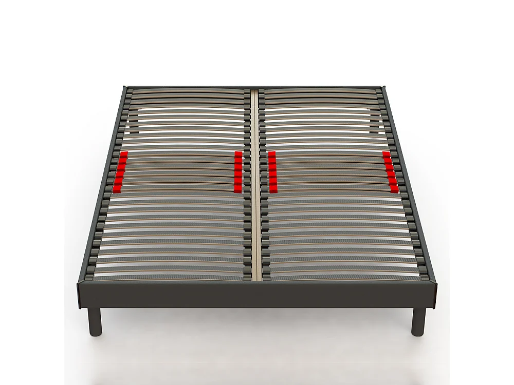 Sommier Prodige avec curseurs réglables – Gris Anthracite - 140x200 cm